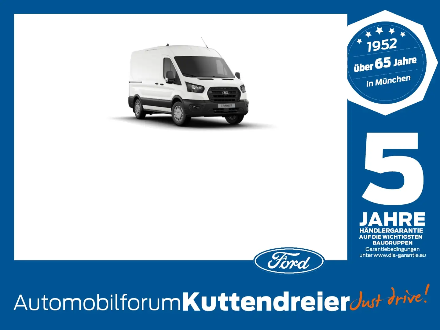 Ford Transit Kasten Trend 2.0I 350 L3 H3 PDC*CAM*SYNC 4 Bianco - 1