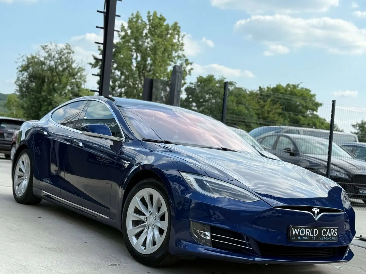 Tesla Model S 75 RWD TOIT PANO FULL OPTIONS GARANTIE 12MOIS Bleu - 2
