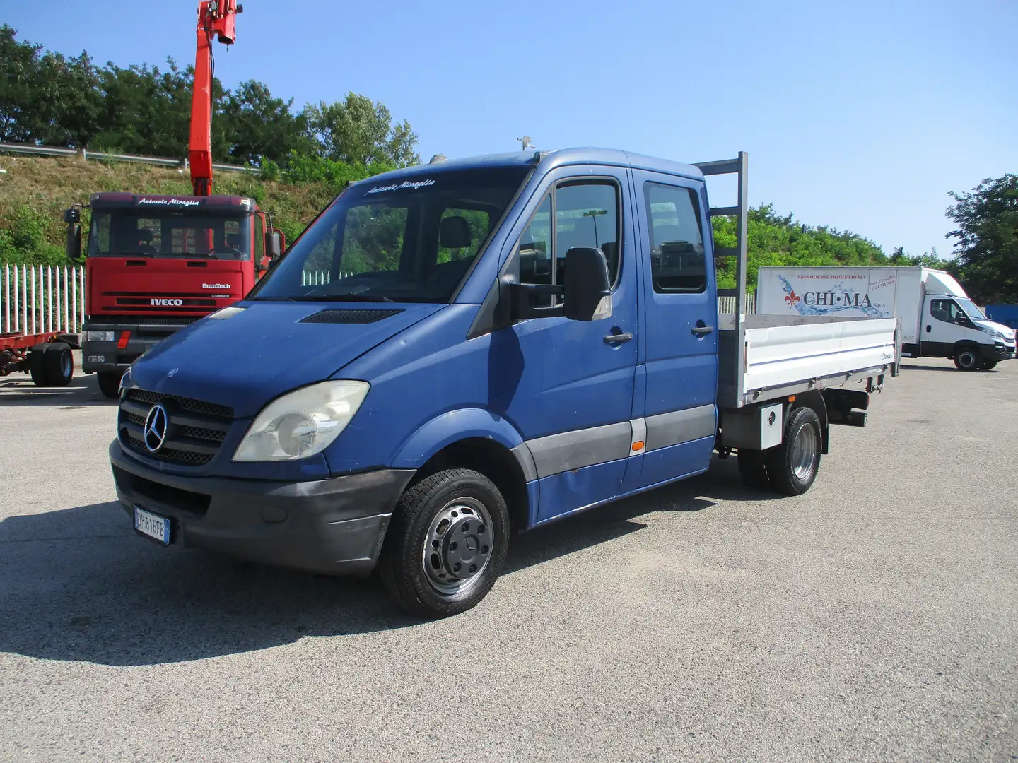Mercedes-Benz Sprinter 418 CDI 3000 184CV E4 DOPPIA CABINA7 CASSONE FISSO Blu/Azzurro - 1