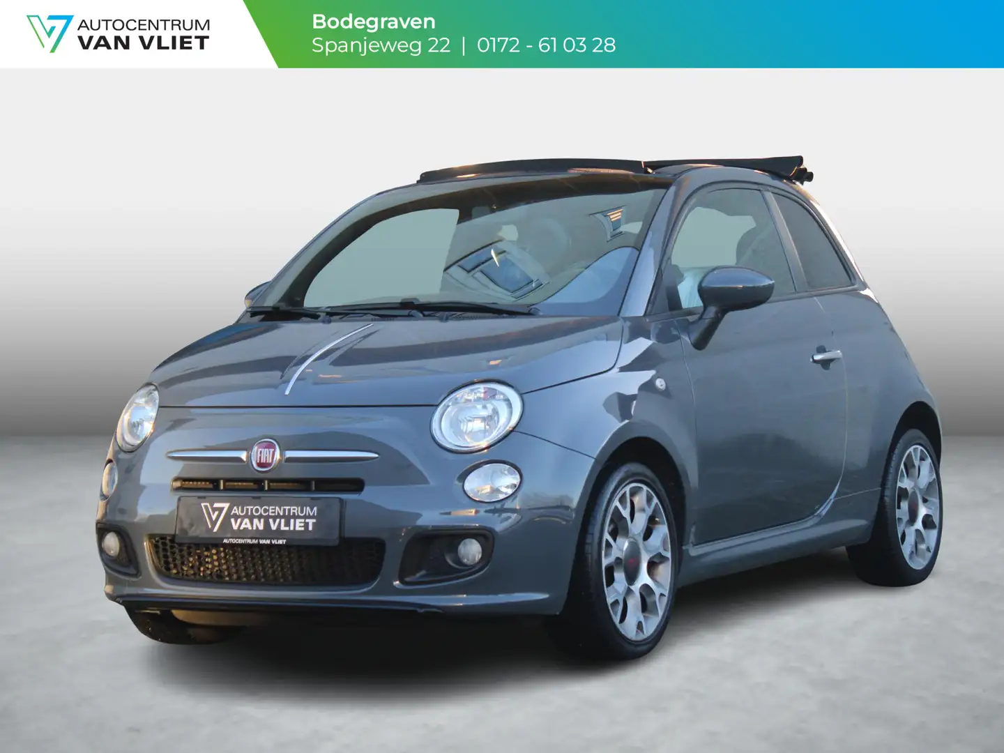 Fiat 500C 0.9 TwinAir 500S | CABRIO | AIRCO | Gris - 1