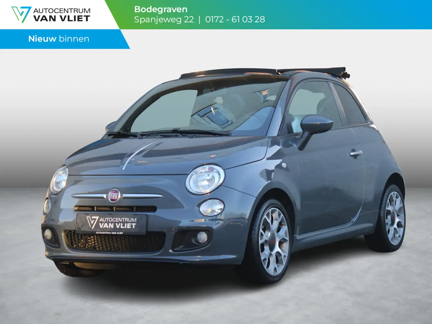 Fiat 500C 0.9 TwinAir 500S | CABRIO | AIRCO | Gris - 1