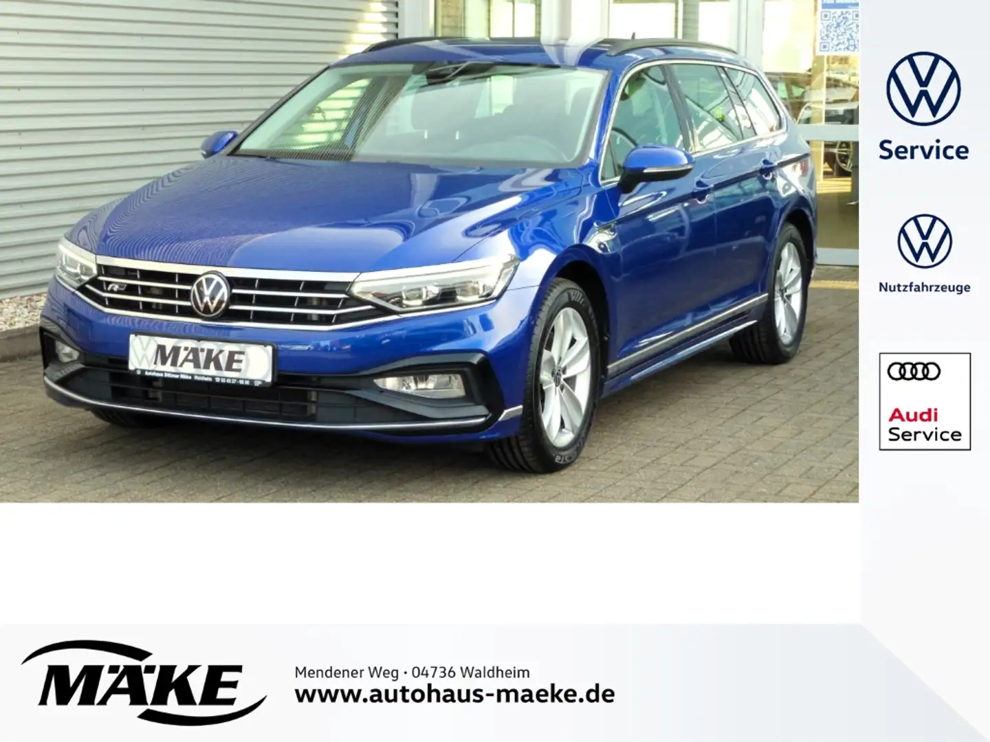 Volkswagen Passat Variant 2,0 TDI DSG, Business, ACC, DAB, IQ-Light, Blau - 1