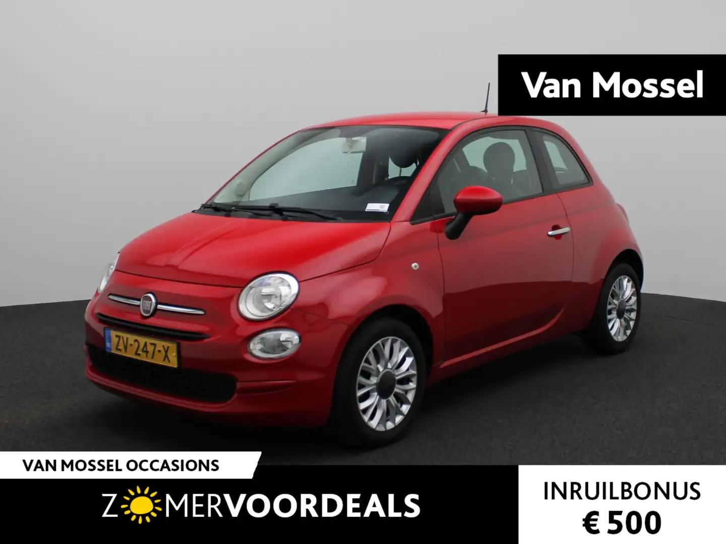 Fiat 500 0.9 TwinAir Turbo Popstar | Airco | Lichtmetalen v Rojo - 1