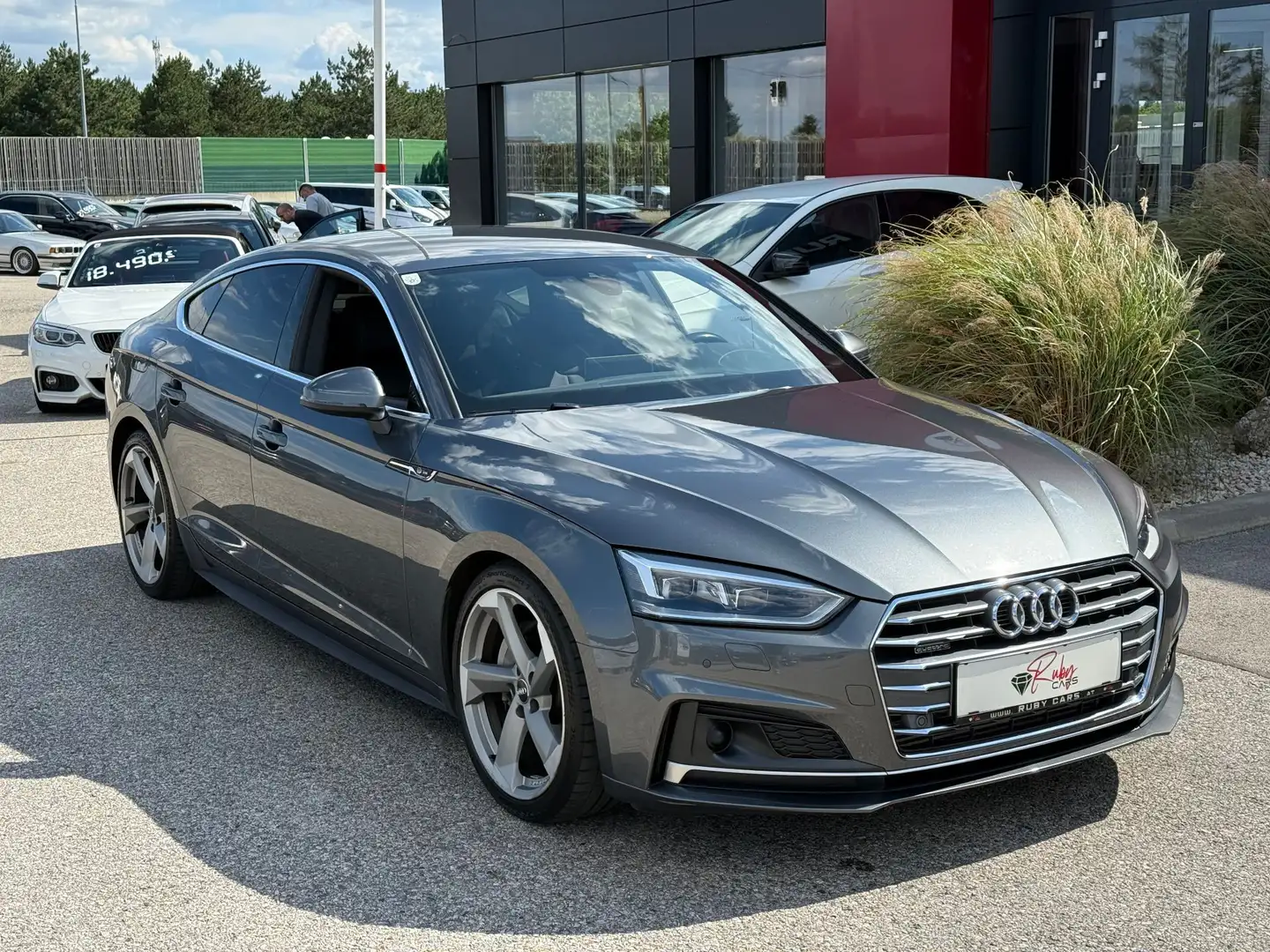 Audi A5 SB quattro sport S line Argent - 1