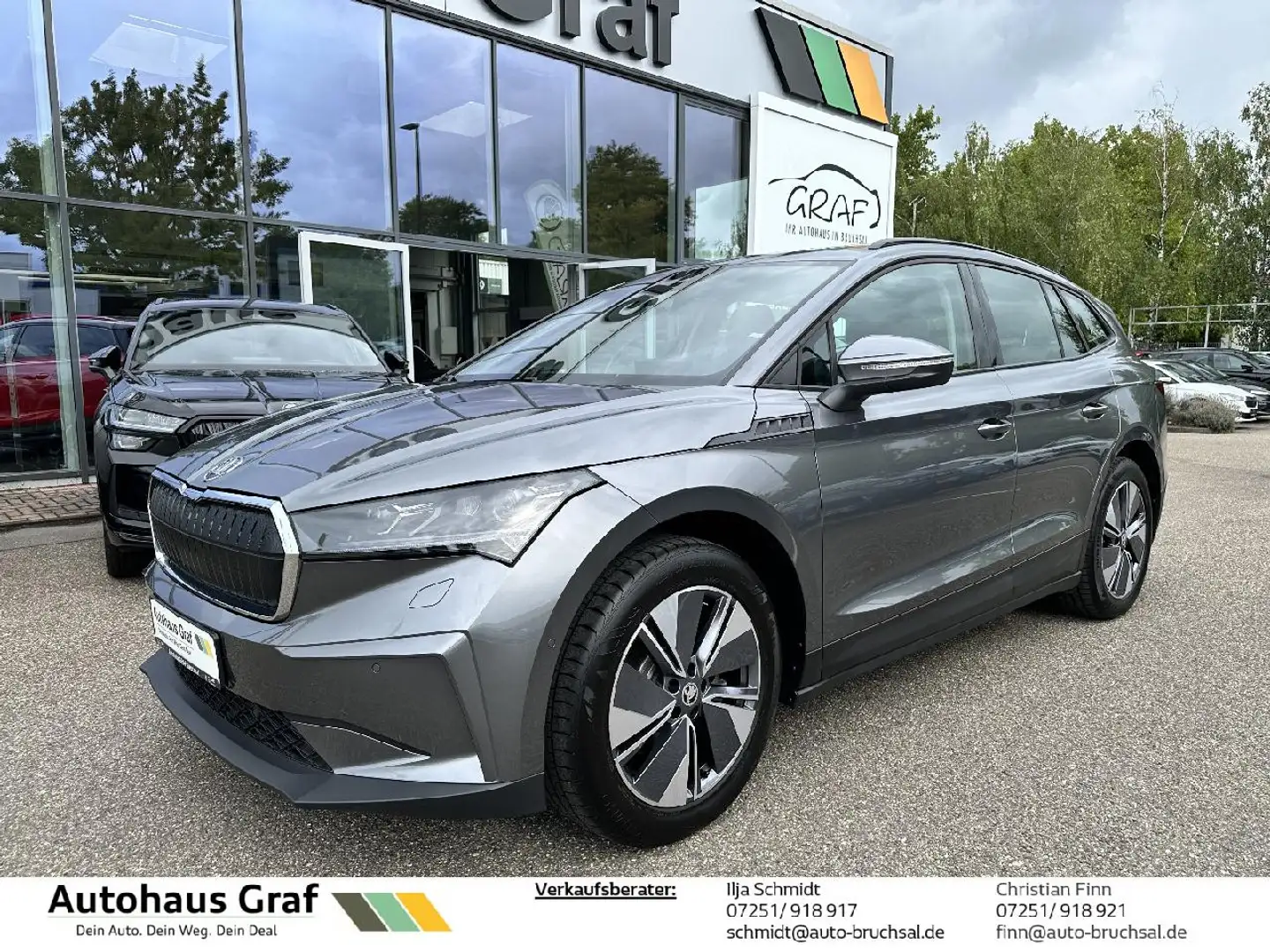Skoda Enyaq Enyaq 60 Loft S-Dach*AHK*NAVI Grau - 1