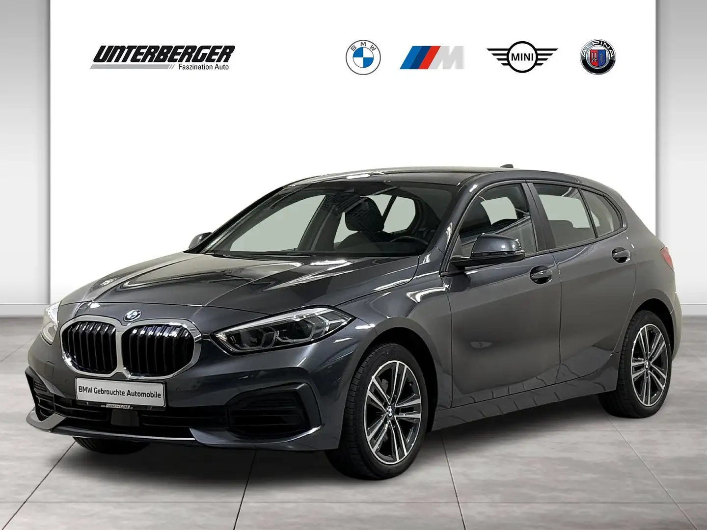 BMW 118 i Aut Navi HiFi LED PDC DAB Sitzhzg Grigio - 1