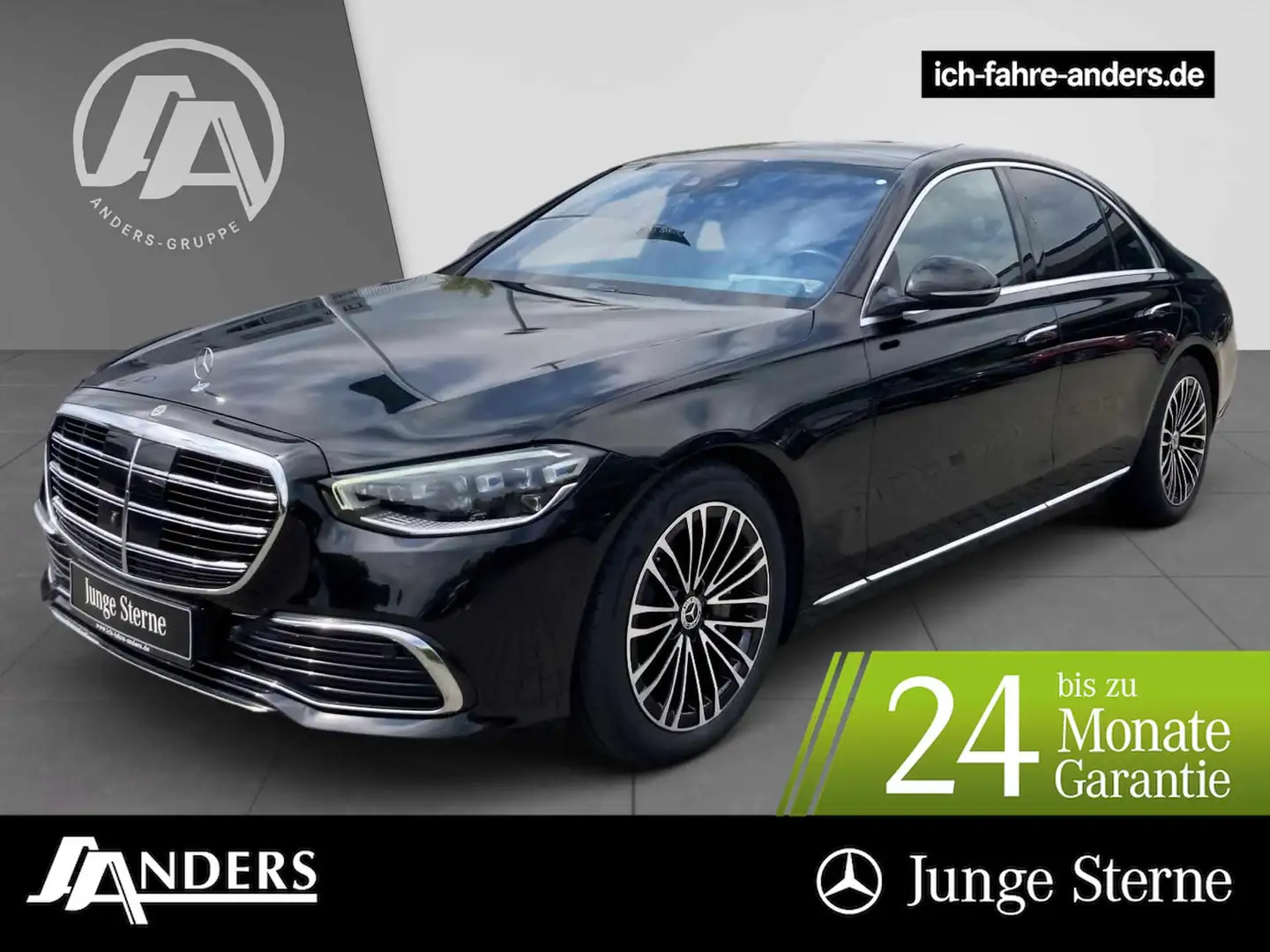 Mercedes-Benz S 500 4M Pano+Massage+Distr+Sthz+Burm+Sitzkli+36 Nero - 1