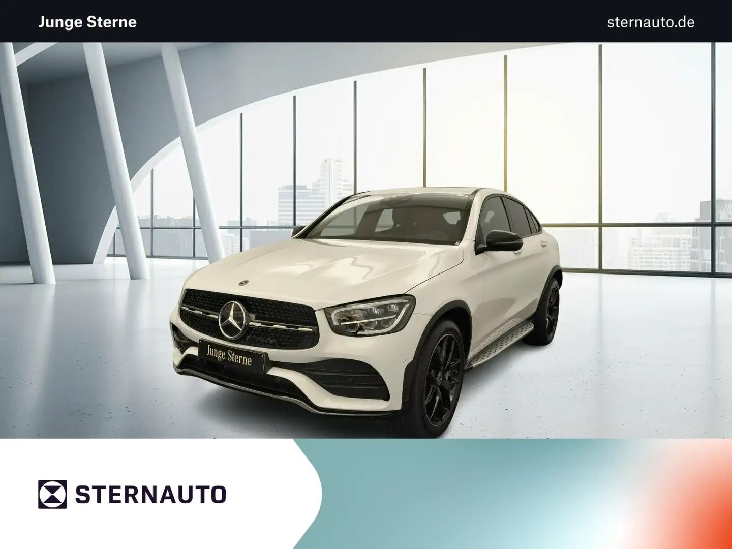 Mercedes-Benz GLC 220 GLC 220d 4M Coupe AMG Plus Paket 20" Night KeyGo Blanc - 1