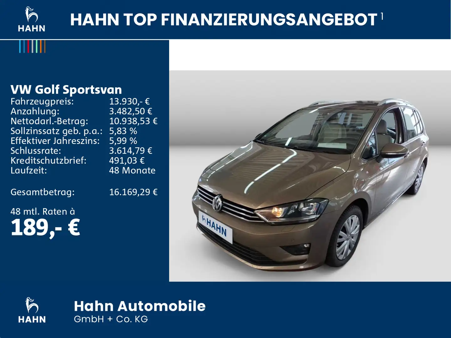Volkswagen Golf Sportsvan Golf VII Sportsvan 1.2TSI Comfortline Standh Xen Gold - 2