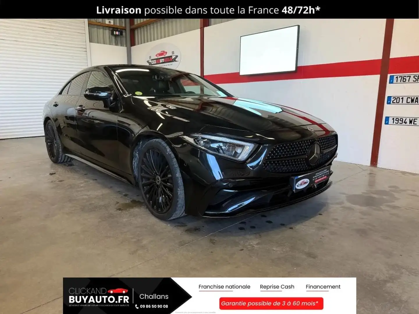 Mercedes-Benz CLS 3.0 400 D 330 AMG LINE PLUS 4MATIC 9G-TRONIC BVA / SUIVI ENTRETIEN / GARANTIE Schwarz - 1