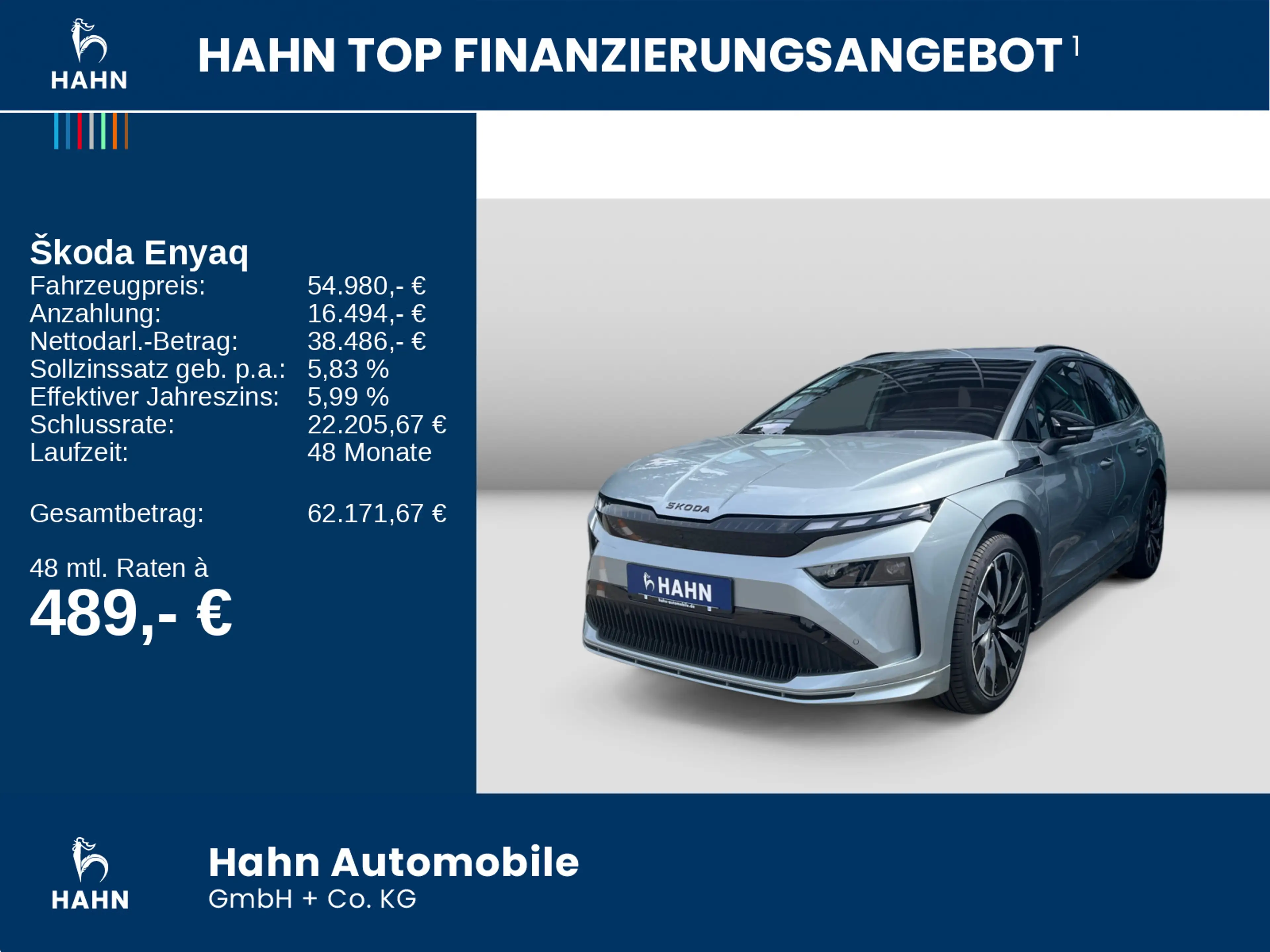 Skoda Enyaq 85 Sportline AHK PanoSD 21"Alu Advanced — photo 2