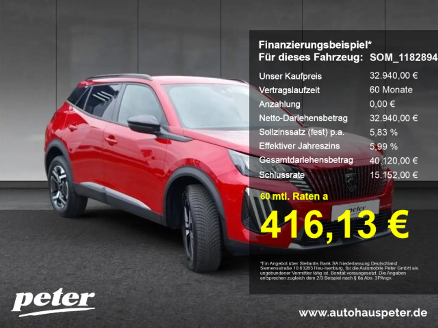 Peugeot 2008 2008 Allure Hybrid 145 360°Kamera+SHZ+Navi+Grip+ Rot - 1