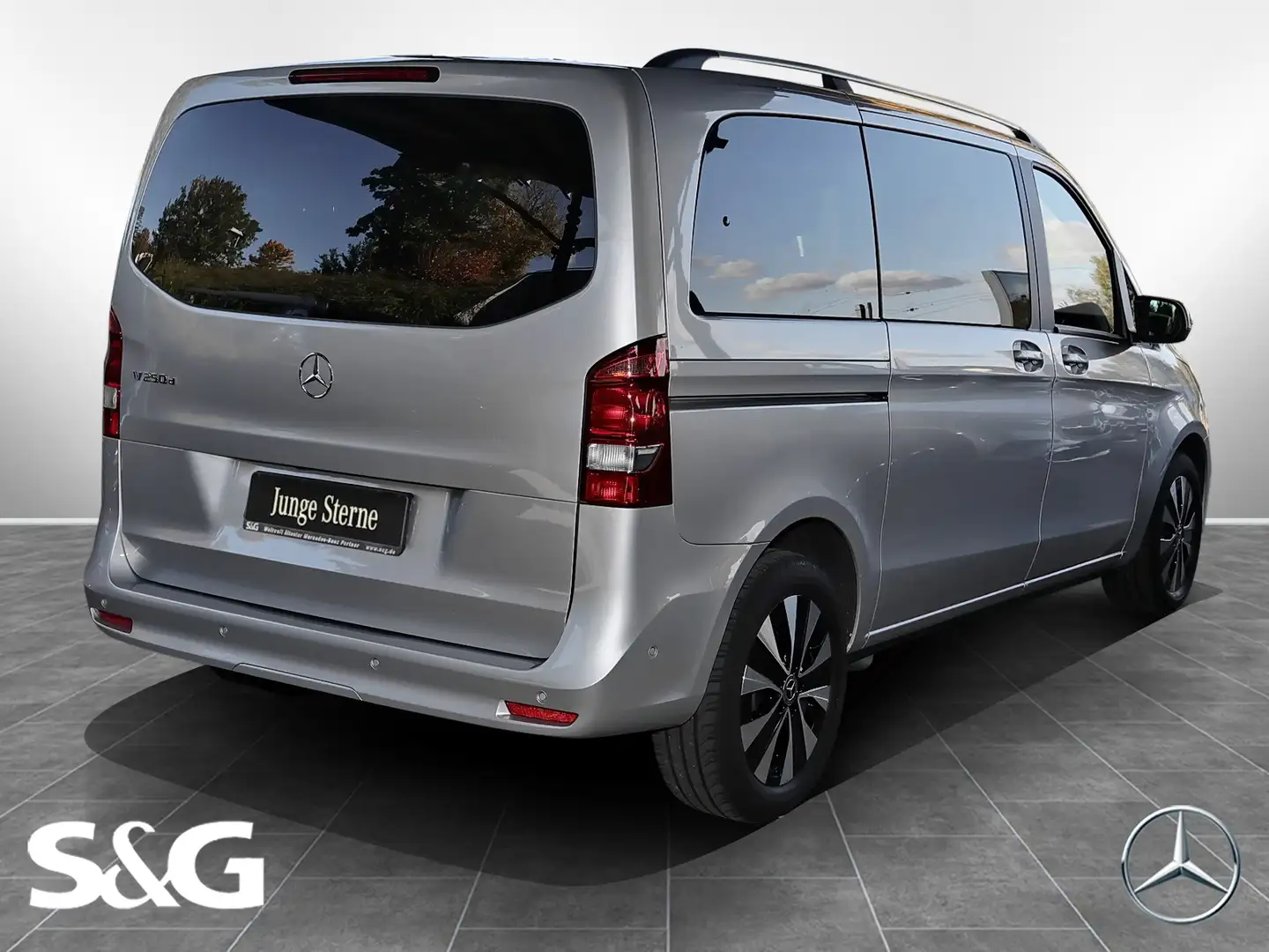 Mercedes-Benz V 250 d EDITION Kompakt Totwink+Sitzhzg.+MBUX Argento - 2