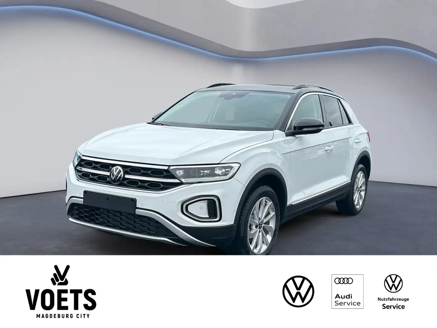 Volkswagen T-Roc 1,0 TSI Style NAVI+KAM+LED+ACC Blanc - 1