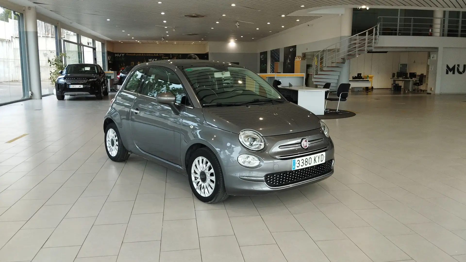Fiat 500 1.2 Lounge Gris - 1
