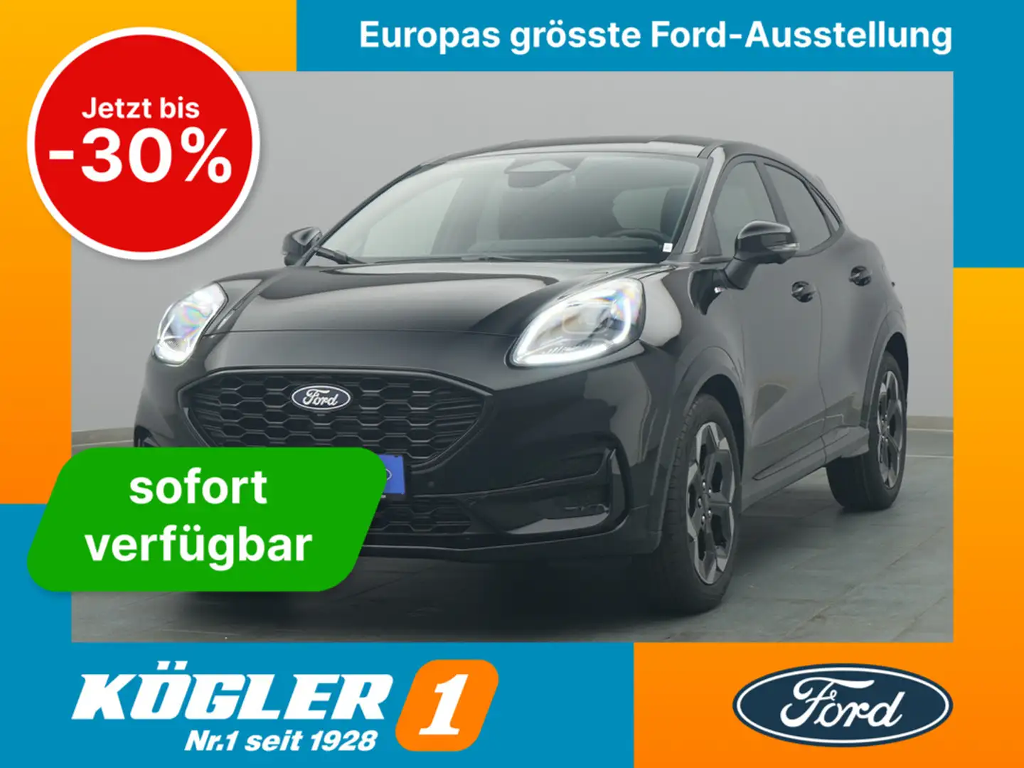 Ford Puma ST-Line X 155PS Aut./Winter-P./Navi Zwart - 1