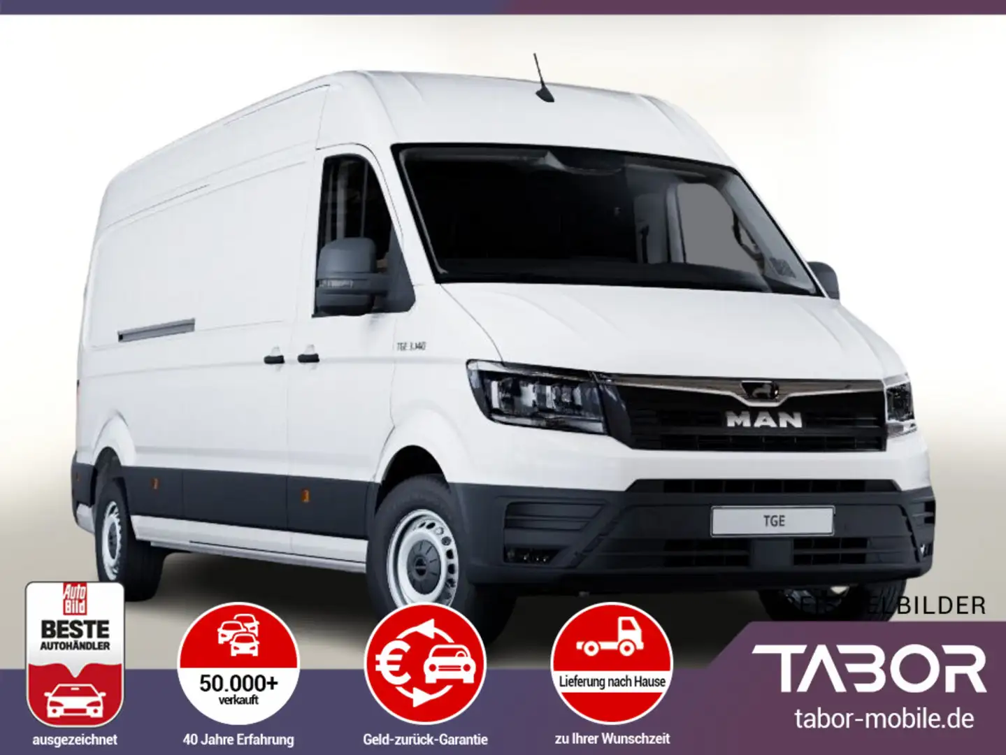 MAN TGE 2.0 TDI 140 L4H3 Temp Kam DigCo PDC 3-S SmLi Weiß - 1