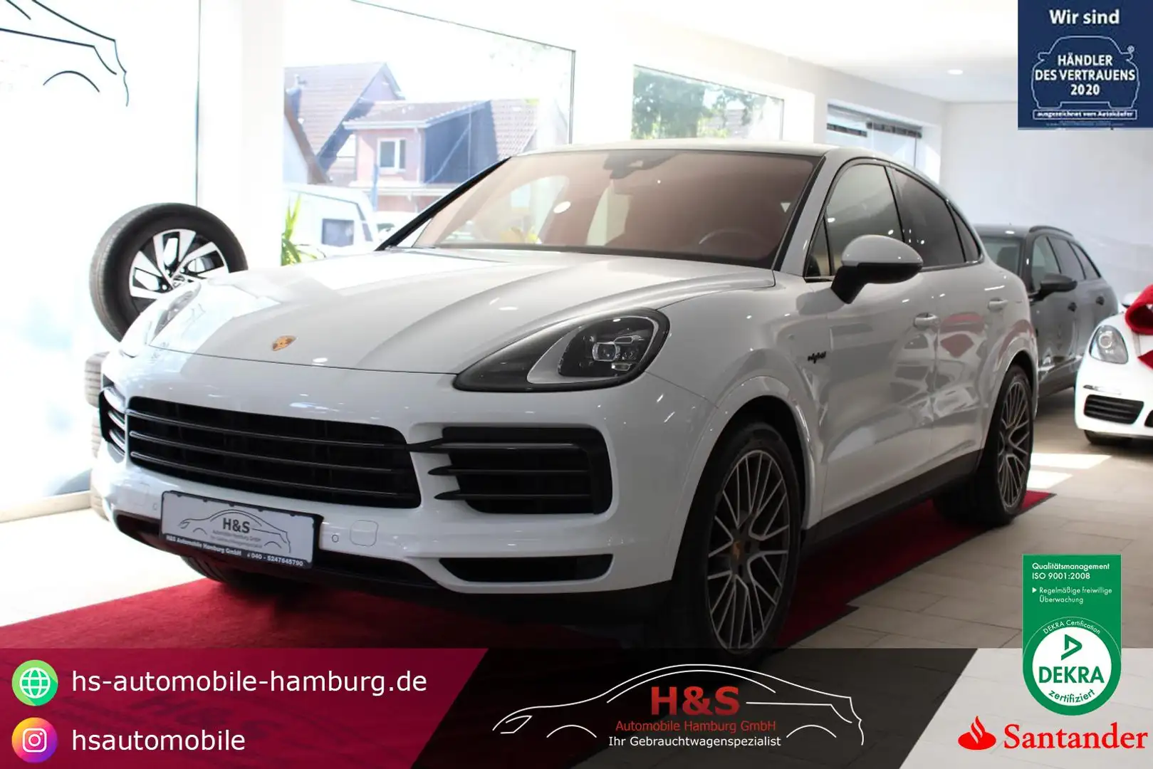 Porsche Cayenne Coupe E-Hybrid Platinum Edition Weiß - 1