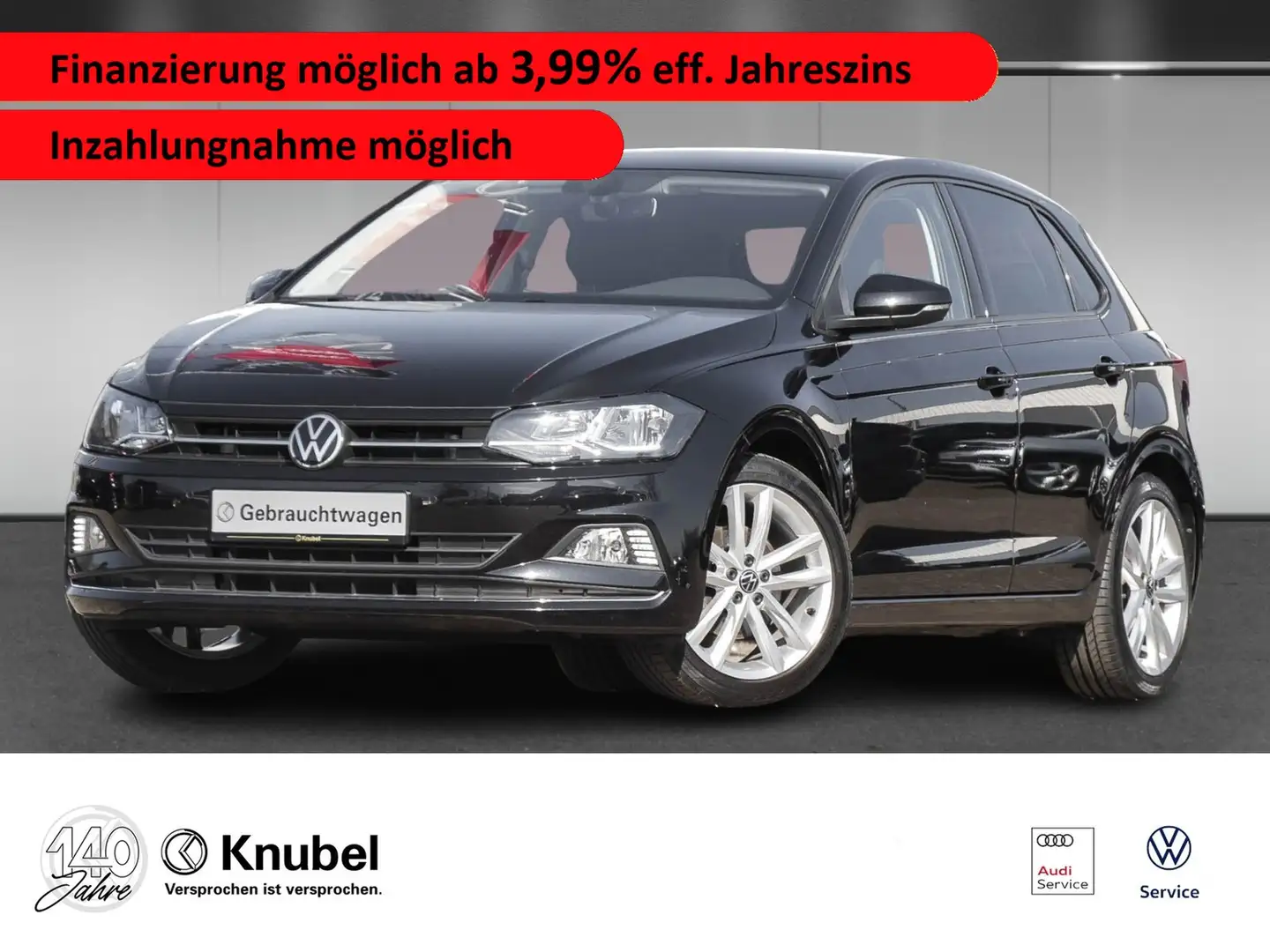 Volkswagen Polo Highline 1.0 TSI Nav*Kamera*PDC*SHZ*17"* Schwarz - 1