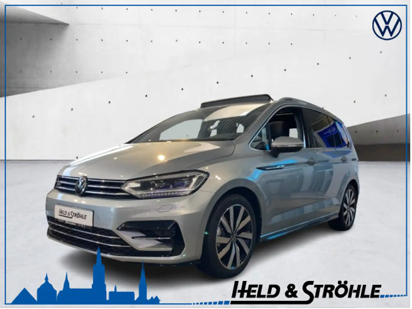 Volkswagen Touran R-Line 2.0TDI DSG 7SITZE 18 AHK PANO STHZ Silber - 1
