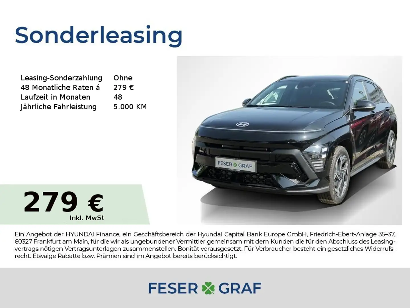 Hyundai KONA N-LINE BOSE NAVI CAM LED SHZ LHZ CARPLAY Schwarz - 1