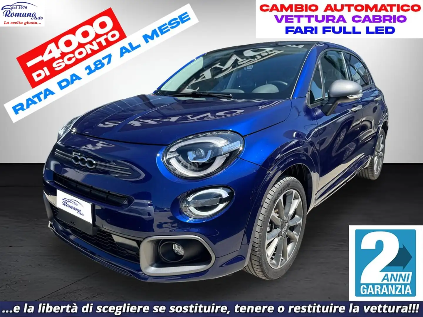 Fiat 500X 1.5 T4 Hybrid 130 CV DCT Sport Dv. Bleu - 1