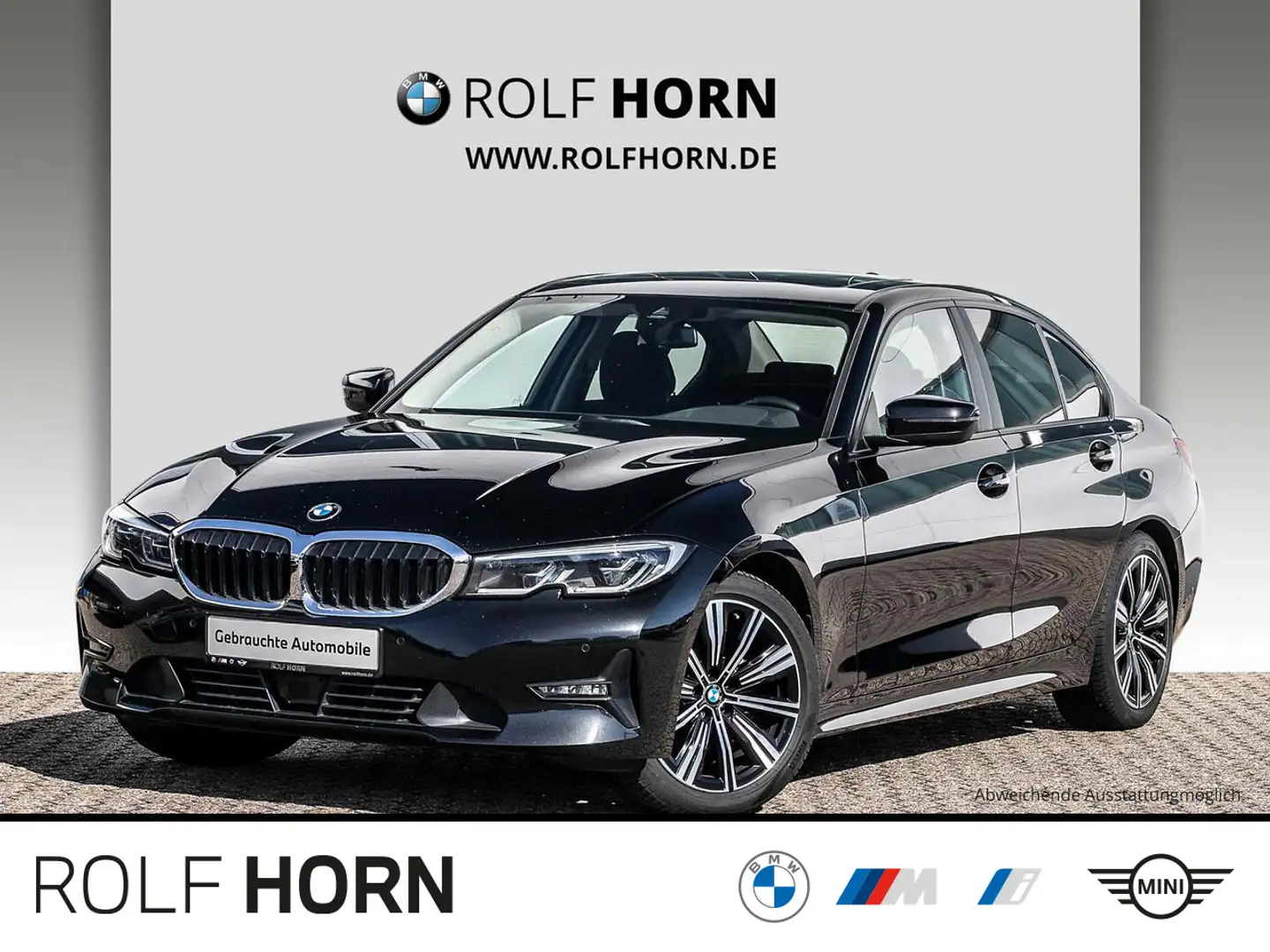 BMW 318 d Advantage Navi HeadUp PDC LED Klima Sitzhzg Schwarz - 1