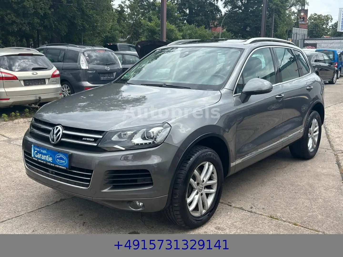 Volkswagen Touareg V6 TSI Hybrid Klima Leder Panorama  AHK Gris - 1