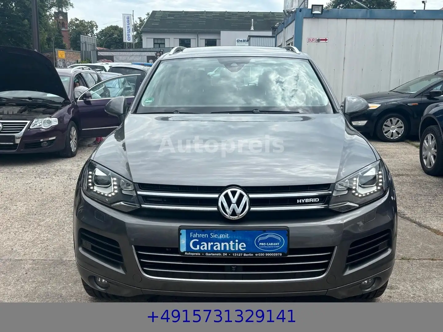 Volkswagen Touareg V6 TSI Hybrid Klima Leder Panorama  AHK Gris - 2