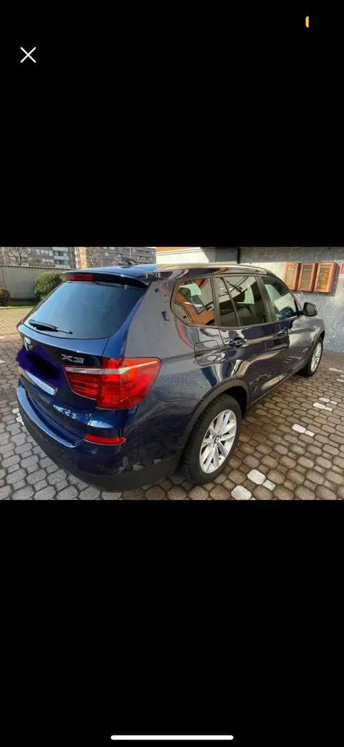 BMW X3 xdrive20d Business Advantage 190cv auto Kék - 2