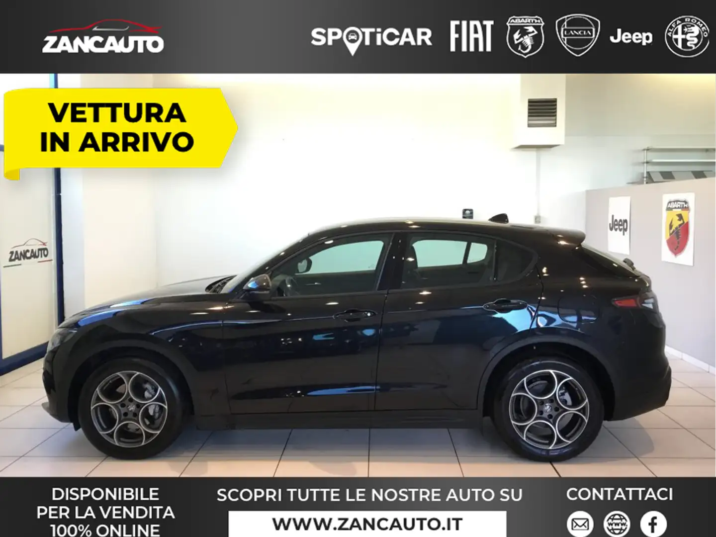 Alfa Romeo Stelvio Stelvio 2.2 Turbodiesel 210 CV AT8 Q4 Sprint Schwarz - 1