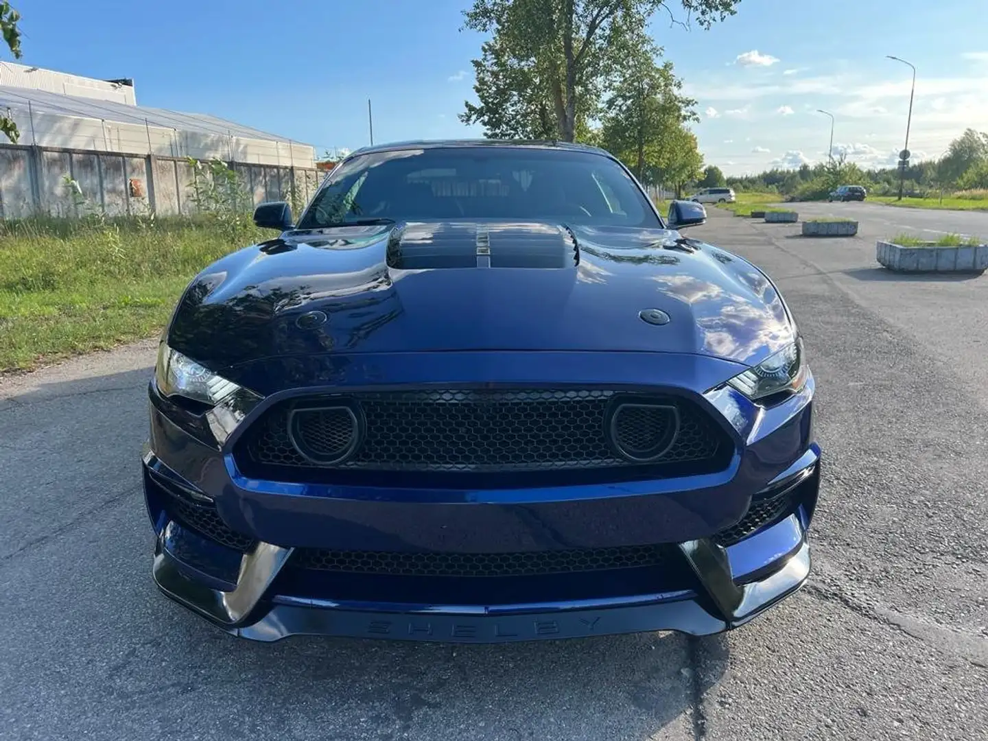 Ford Mustang 2.3-KITSHELBY 500-NAVI TESLA-20"-IVA ESPOSTA Modrá - 2