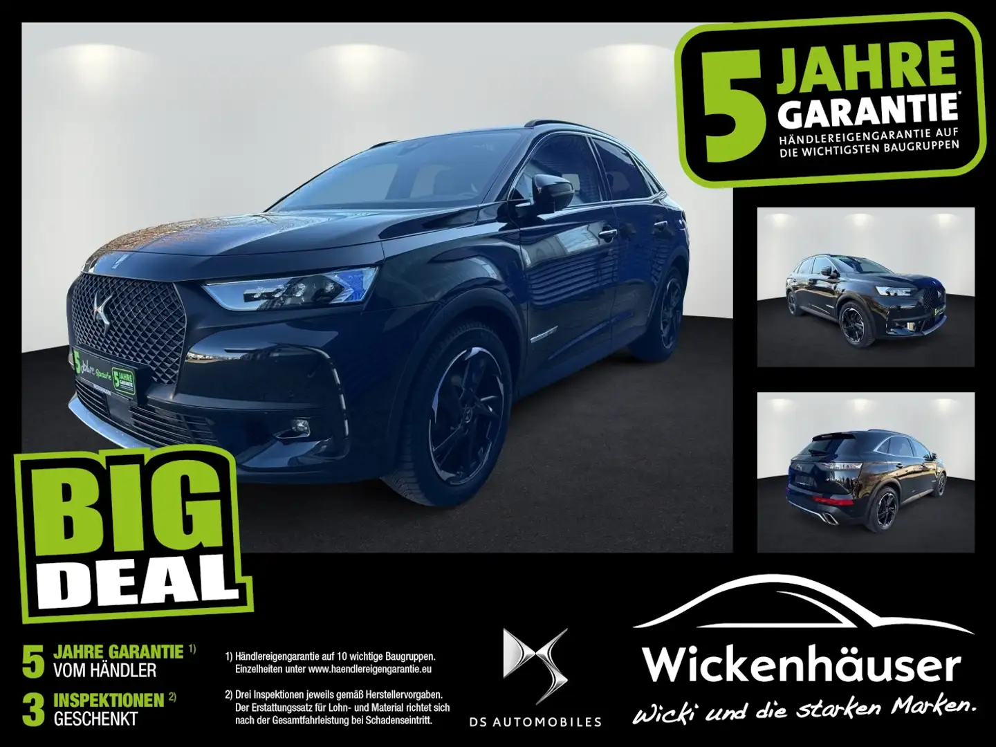 DS Automobiles DS 7 Crossback DS7 Crossback + S&S 4x2 Panorama Kamera360 Schwarz - 1