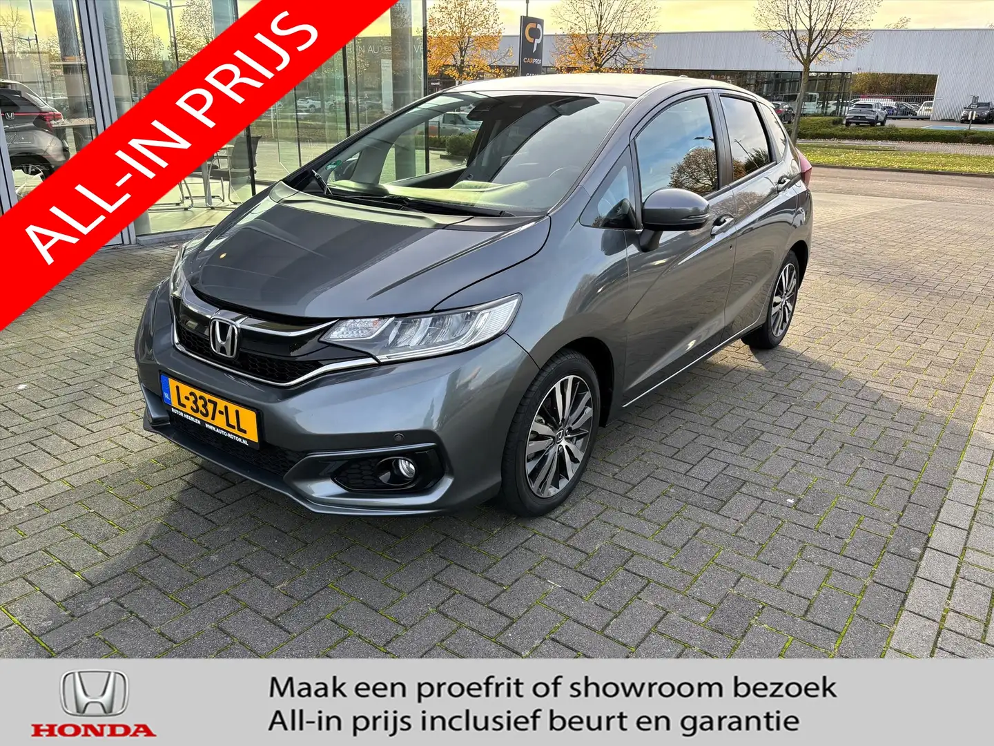 Honda Jazz 1.3 Elegance | Navi | Pdc | P.cam Grijs - 1