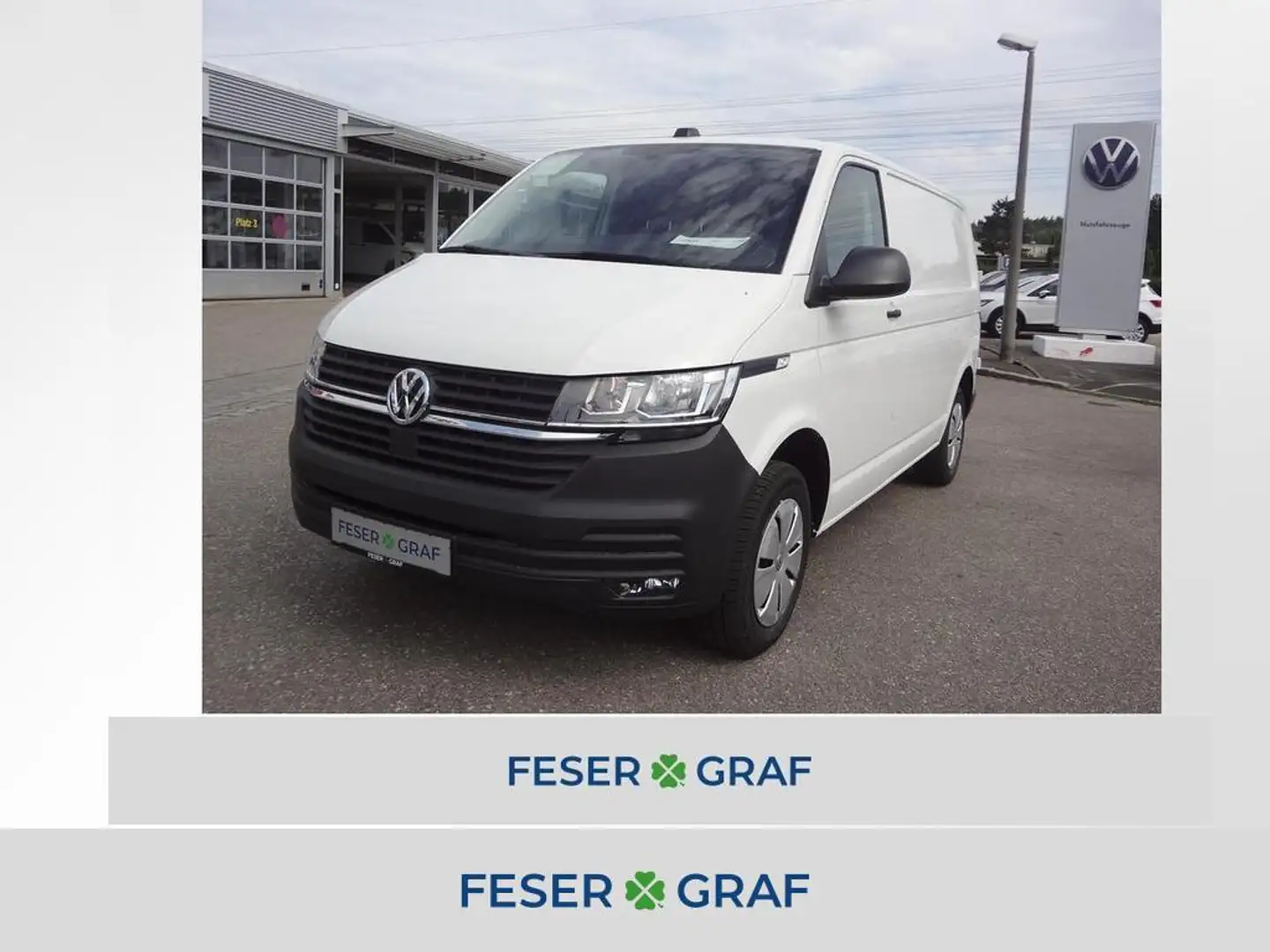 Volkswagen T6.1 Transporter 6.1 TDI Kamera PDC SHZ Klima AHK Weiß - 1