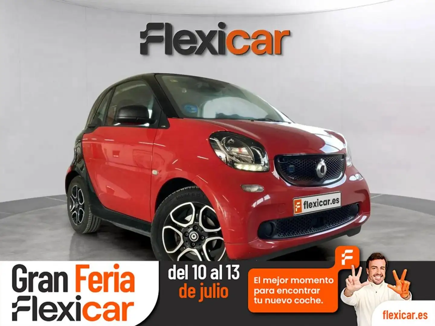 smart forTwo 60kW(81CV) EQ cabrio Rojo - 1