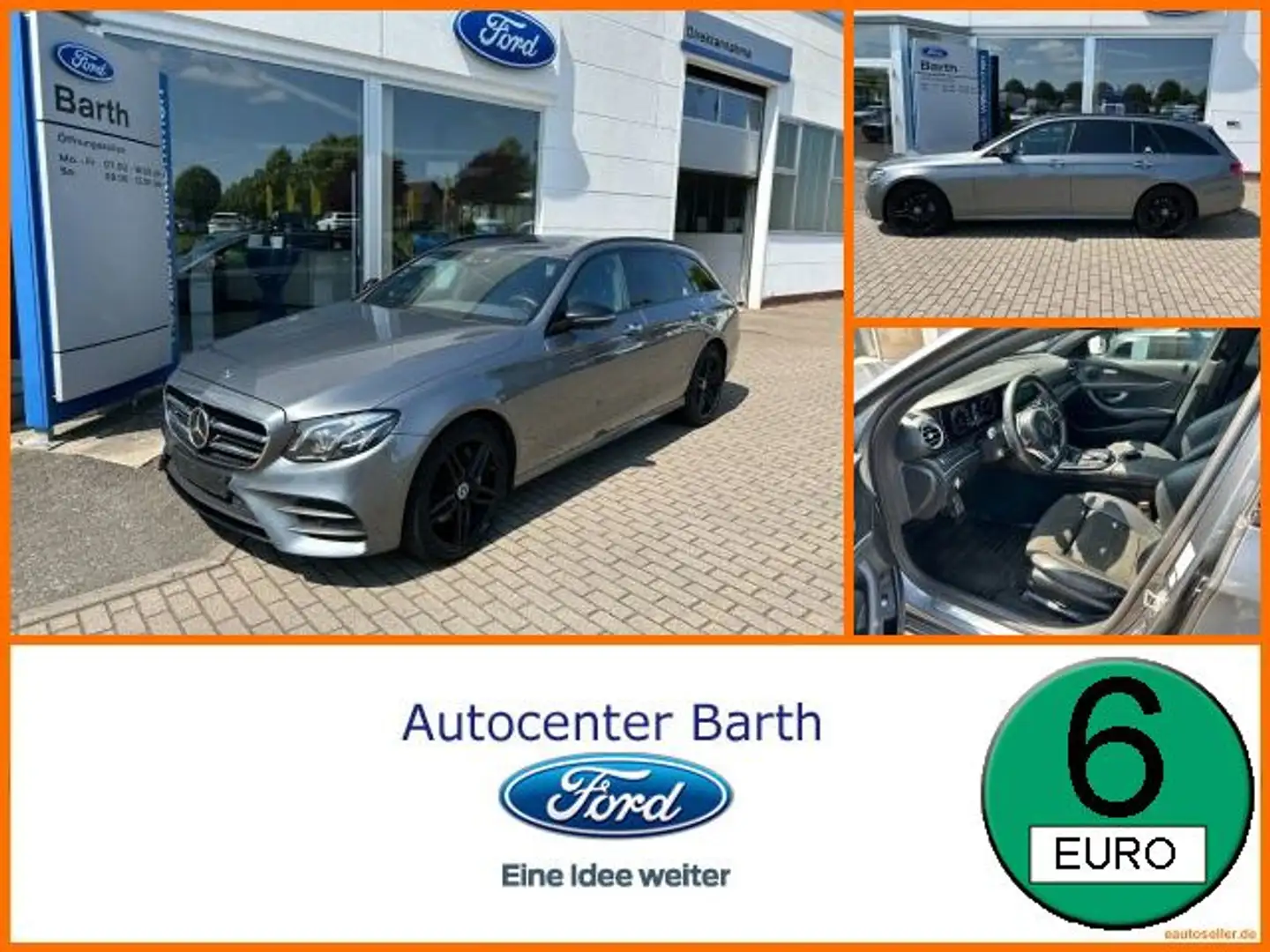 Mercedes-Benz E 220 d 4Matic T AMG Line Luft ACC ParkAss. FLA Grey - 1