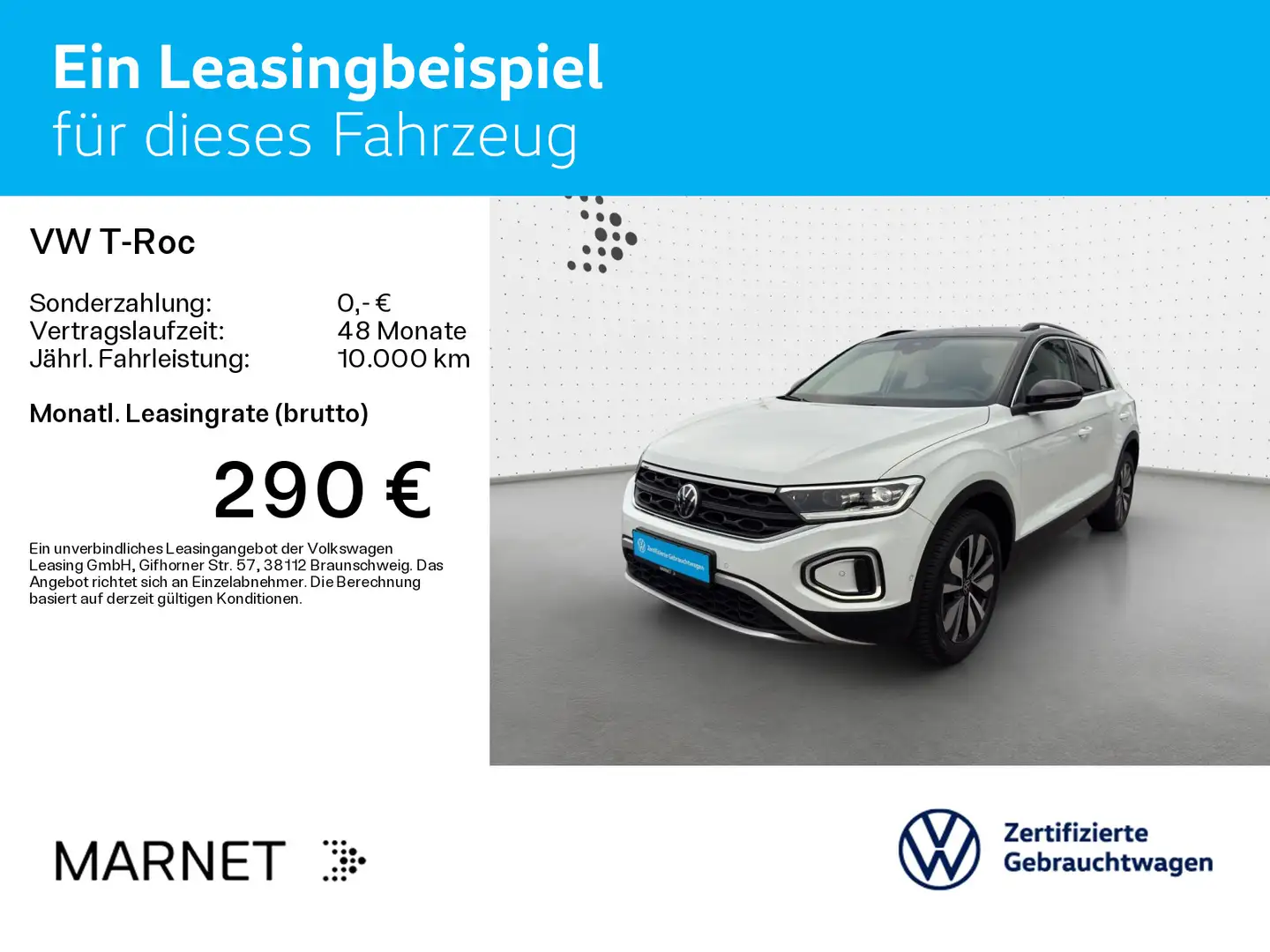 Volkswagen T-Roc 2.0 TDI DSG GOAL Navi*AHK*Kamera*LED+*SHZ* Weiß - 2