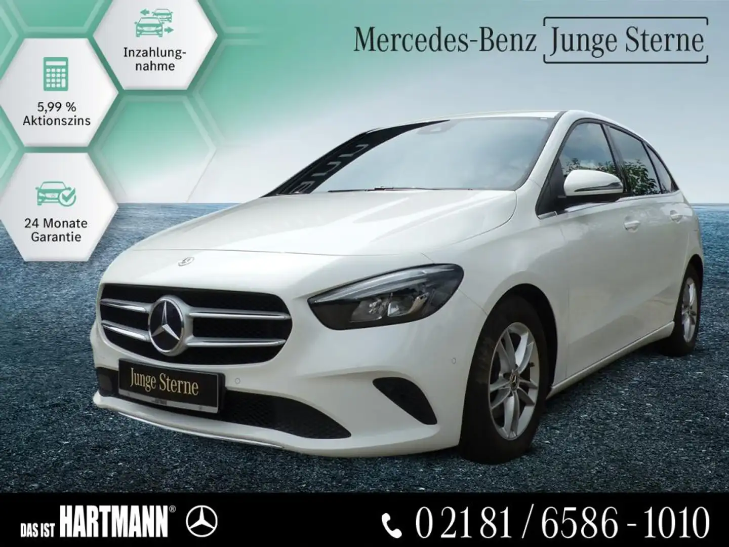 Mercedes-Benz B 180 BUSINESS+MBUX+NAVI+PARKTRONIC+EASYPACK+LED Blanc - 1