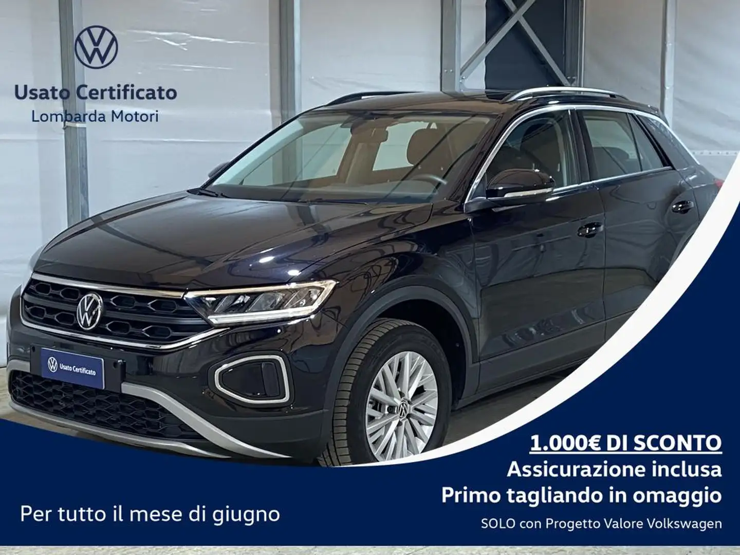Volkswagen T-Roc 1.5 tsi act Life dsg Nero - 1