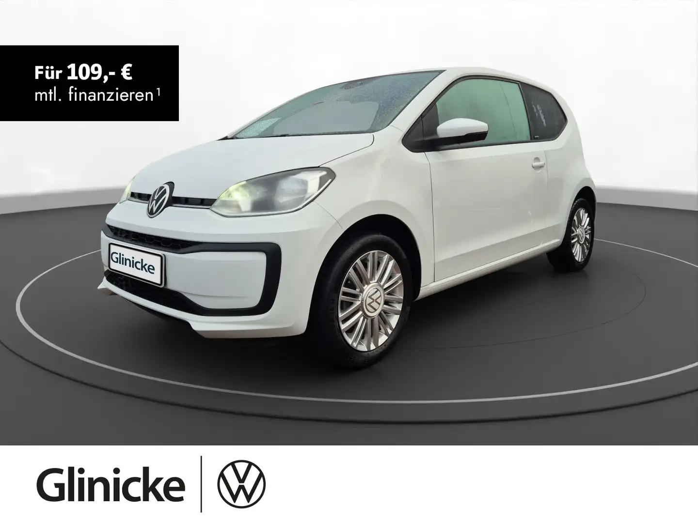 Volkswagen up! 1.0 Klima Kamera DAB+ Weiß - 1