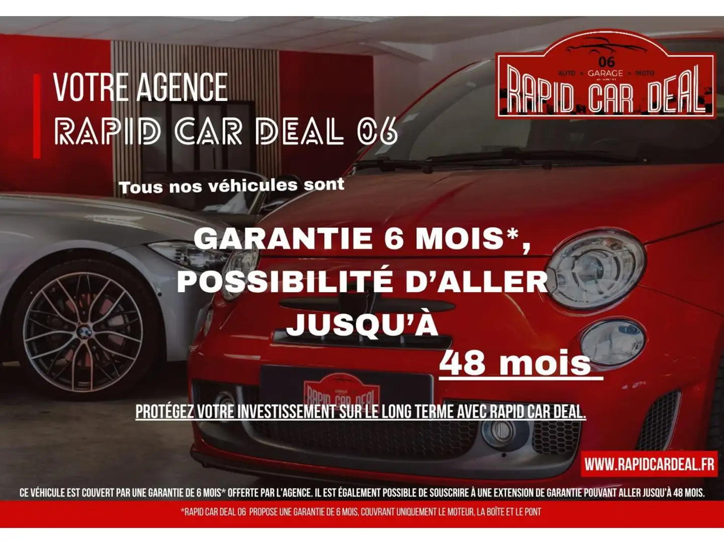 Fiat 500 Fiat 500 1.2i - 69 2018 BERLINE Lounge PHASE 2 Blanc - 2