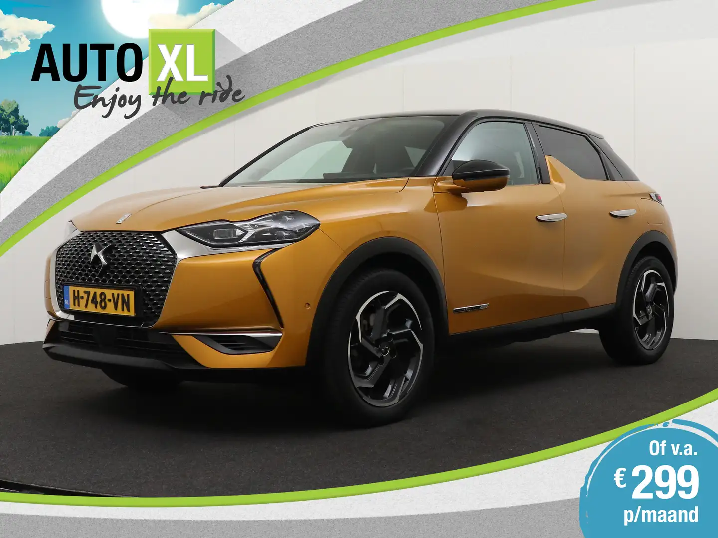 DS Automobiles DS 3 Crossback 1.2 131 PK Aut. Grand Chic Memory Leder Adapt.Crui Oranje - 1