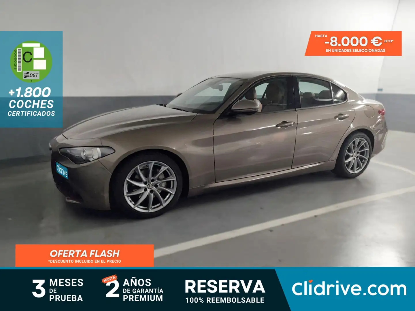 Alfa Romeo Giulia 2.2 Diesel Super 180 Marrón - 1