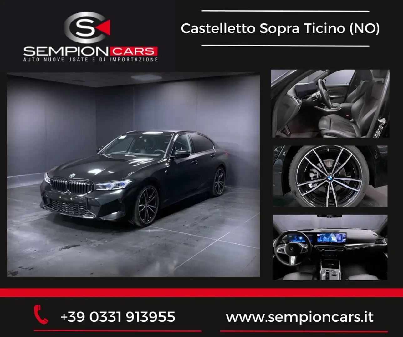 BMW 320 320d mhev 48V Msport xdrive auto PREZZO REALE Negro - 1