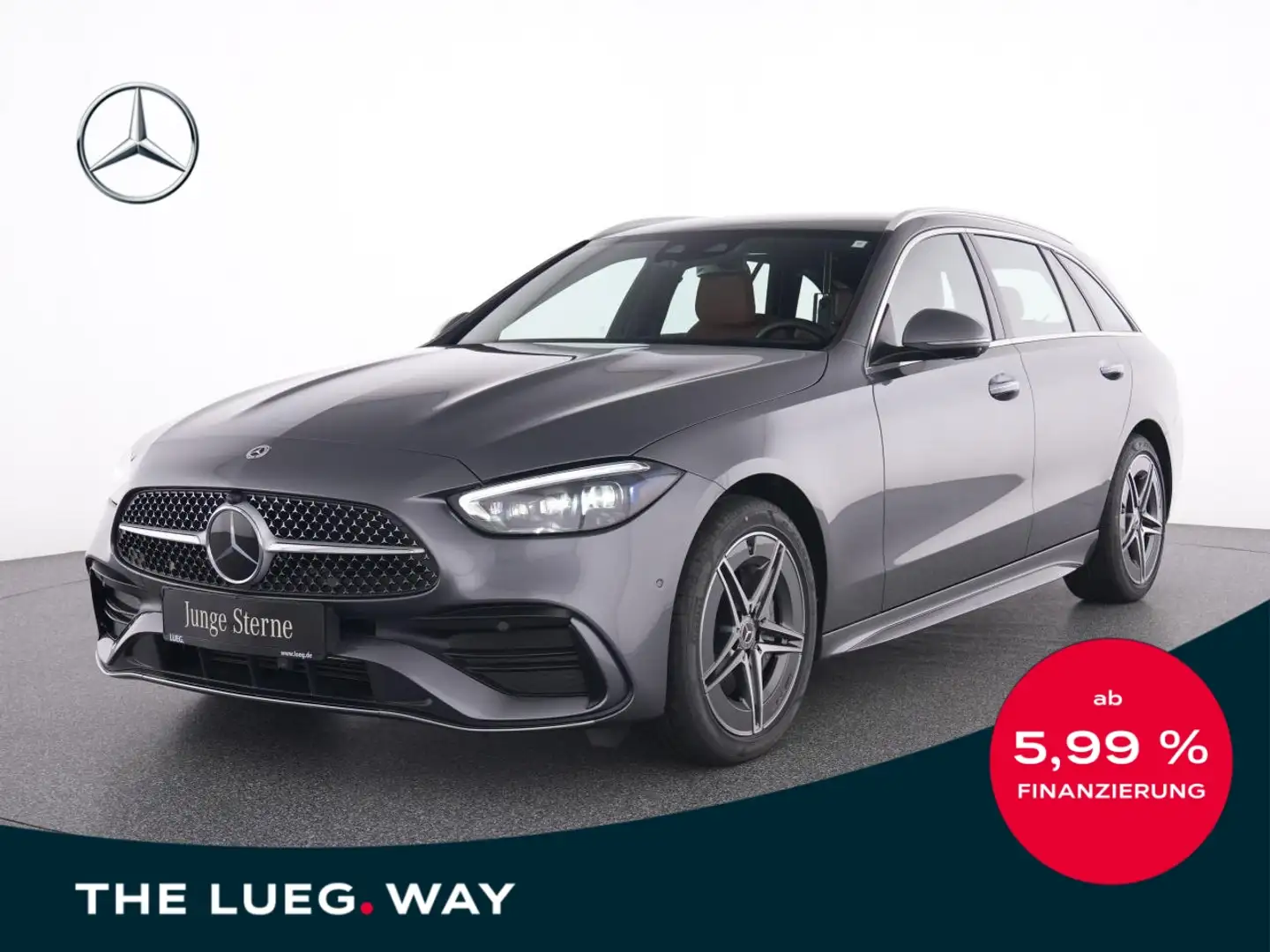 Mercedes-Benz C 300 d T-Modell AMG+MBUX+DLight+Keyl+Mem+HALenk Grau - 1
