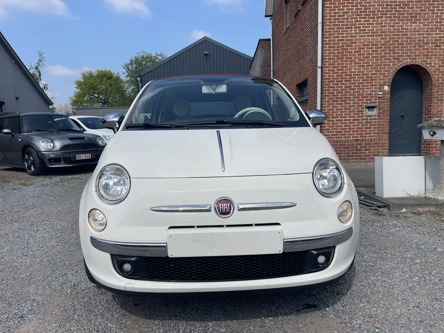 Fiat 500C Cabriolet 1.2i Benzine,Airco,Leder,Sensoren,... Weiß - 1