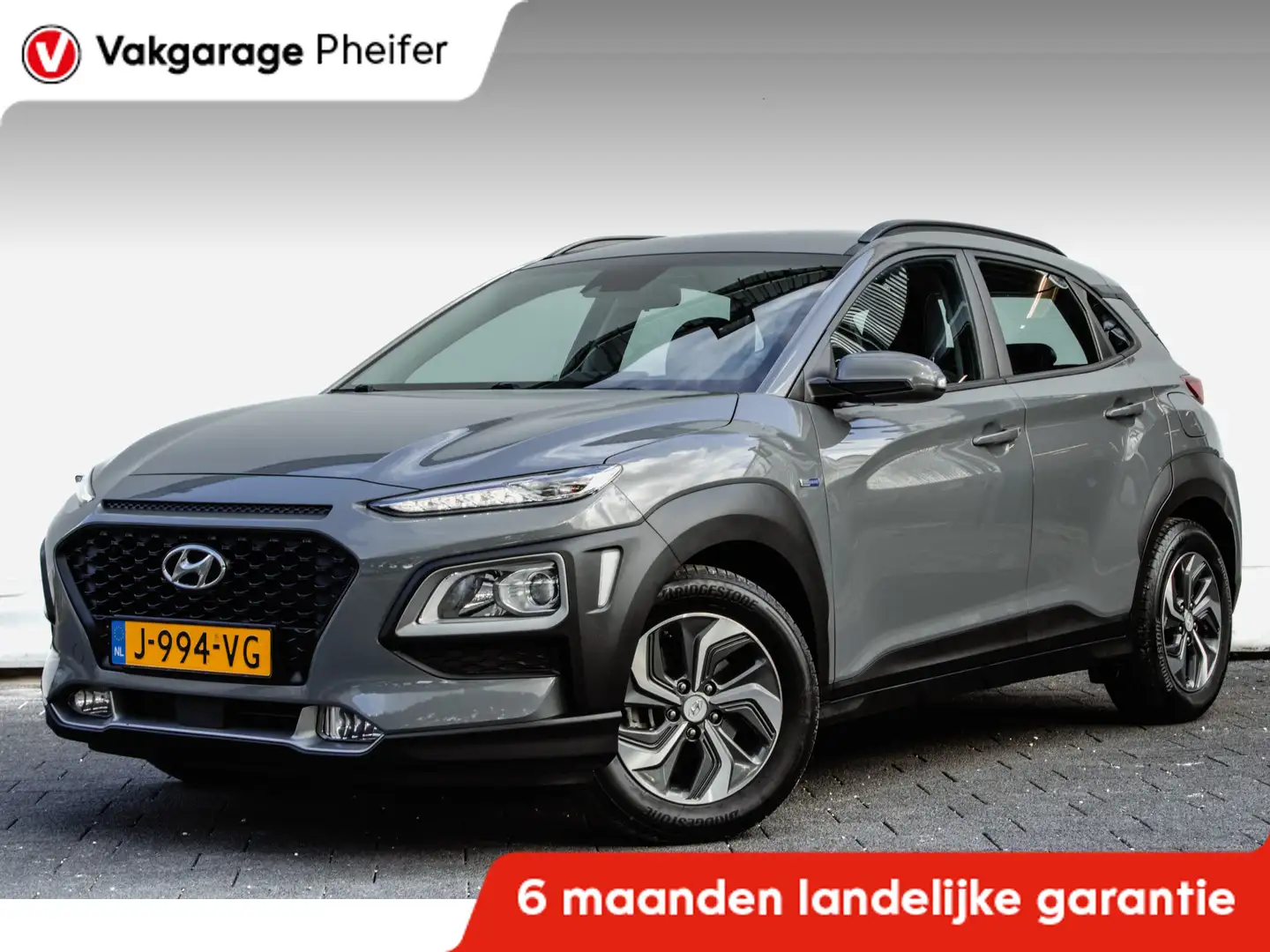 Hyundai KONA 1.6 GDI HEV Comfort Smart Full map navigatie/ Came Grijs - 1