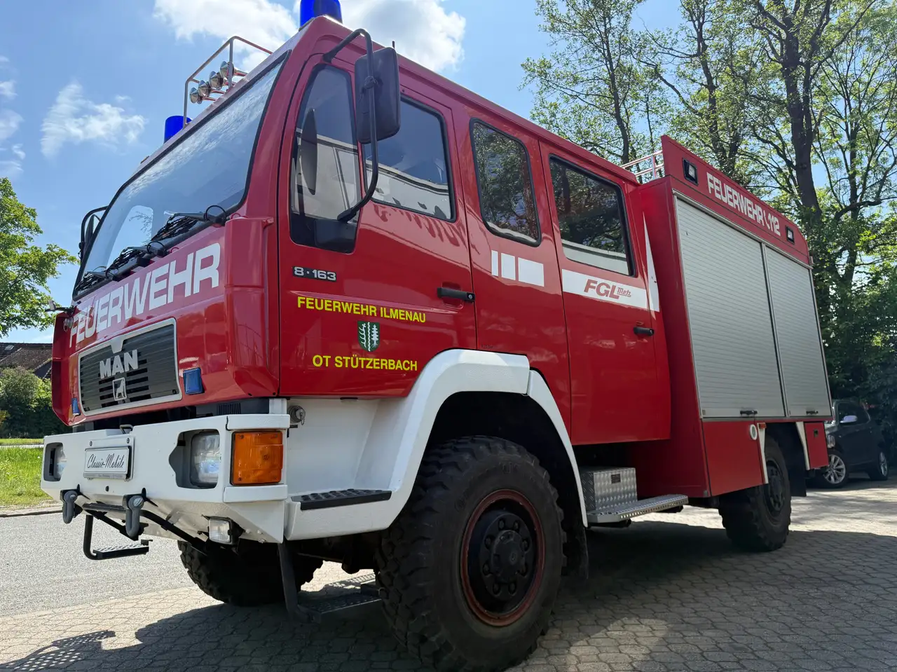 MAN 8.163 LF 8/6 Metz FGL Feuerwehr *Allrad*nur 29 TKM, foto 4