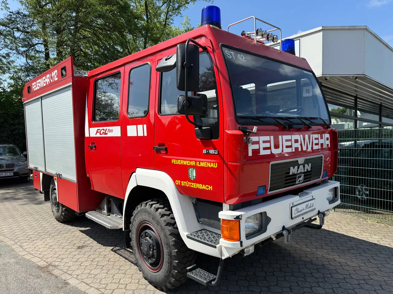 MAN 8.163 LF 8/6 Metz FGL Feuerwehr *Allrad*nur 29 TKM, foto 1